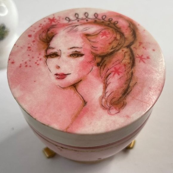 Avon Other - Vintage Avon Pink Princess Opaque Glass Cream Sachet Jar